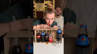 Угадываем Pepsi и 🇯🇵 CocaCola games игры веселыеигры fungame funnygames partygames challenge [upl. by Enixam]