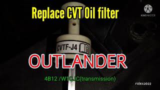 Replace CVT OIL FILTER of Mitsubishi Outlander [upl. by Einnel]