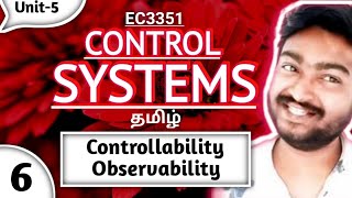 Both Controllability and Observability in single Problem in Tamil EC3351 Control Systems in Tamil [upl. by Lindley]