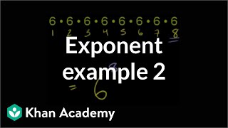 Exponent example 2  Exponents radicals and scientific notation  PreAlgebra  Khan Academy [upl. by Tana758]