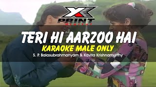 Teri Hi Aarzoo Hai Karaoke  Male Only  Chandra Mukhi  Salman Khan  Sri Devi [upl. by Norod]