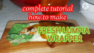 HOMEMADE FRESH LUMPIA WRAPPER RECIPE  Perfect Lumpiang Sariwa Wrapper [upl. by Barboza]