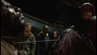 The Defenders ep 5 Matt interrogates Sowande about Elektra [upl. by Rehpotsirc]