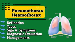 Hemothorax and pneumothorax in hindi  Pneumothorax amp Hemothorax of MSN [upl. by Harwell]