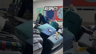 Airport baggage claim issues vs respect baggageclaim respect shorts [upl. by Irrek]