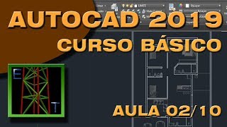 AutoCAD 2019  Aula 0210  Curso básico para iniciantes Comandos principais [upl. by Abraham]