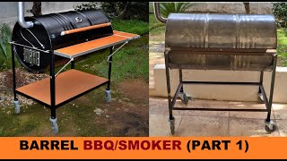 HOW TO BUILD A BARREL BBQSMOKER PART 1 [upl. by Langelo316]