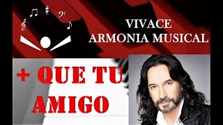 MARCO ANTONIO SOLIS  MAS QUE TU AMIGO PIANO TUTORIAL [upl. by Porte]