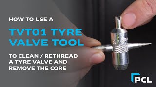 TVT01 Tyre Valve Tool Demonstration How to use [upl. by Aicrag]