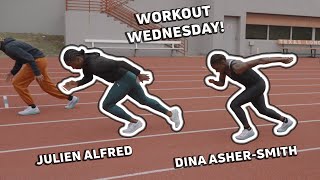 Workout Wednesday Dina AsherSmith and Julien Alfred Run 150s [upl. by Georgi]