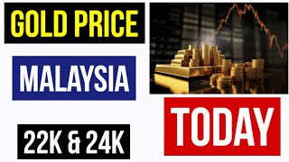 TODAY GOLD PRICE IN MALAYSIA MYR [upl. by Ylimme]