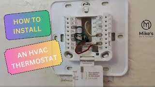 HVAC Thermostat Install [upl. by Tihor505]