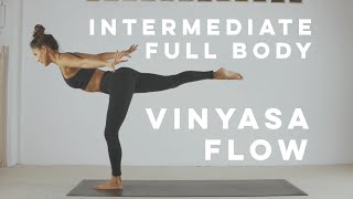 INTERMEDIATE FULL BODY VINYASA FLOW  yoga 60 minutes with ABSMO  2020 [upl. by Marino897]