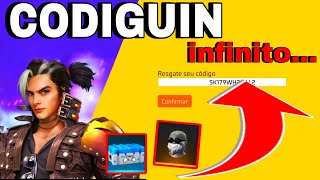 NOVO CODIGUIN INFINITO FREE FIRE COMO PEGAR O NOVO CODIGUIN  BARBINHA  Entre OUTROS [upl. by Alyacim]