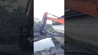 coal slurry shifting । coal dust slurry । shorts short excavator [upl. by Akeemahs284]