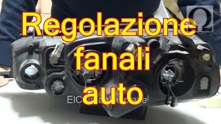 Tutorial regolazione fari auto  esempio su fiat punto mk2 188 [upl. by Fuller17]