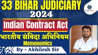 Indian Contract Act 1872  Contract Law  33 Bihar Judiciary 2024  By Akhilesh Sir  Target for IQ [upl. by Imer]