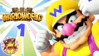 WARIO WORLD Walkthrough Part 1  Excitement Central Collectibles amp Bosses 1080p No commentary [upl. by Llerrud346]