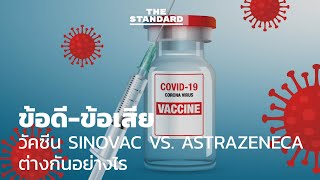 ข้อดีข้อเสีย วัคซีน Sinovac vs AstraZeneca ต่างกันอย่างไร [upl. by Alegre643]