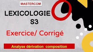 Dérivation composition Lexicologie s3 [upl. by Lulita]