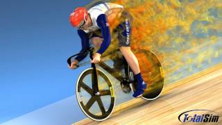 TotalSim  CFD analysis of Team GB Cyclist  CFD simulation by TotalSim [upl. by Supple635]