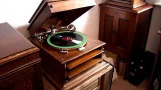 Columbia Grafonola gramophone [upl. by Acnairb]