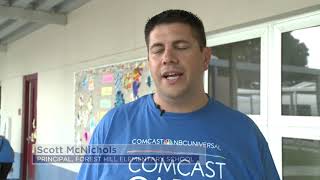 Comcast Cares at Forest Hill Elementary [upl. by Faustine]