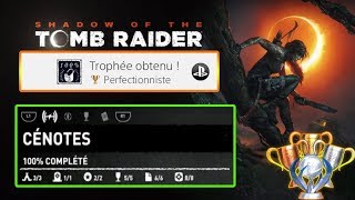 Shadow of the Tomb Raider  MAP CÉNOTES 100 COLLECTIBLE Guide trophée Perfectionniste 19 [upl. by Edialeda]