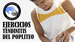 Tendinitis poplitea ejercicios estiramiento y tratamiento [upl. by Eixel]