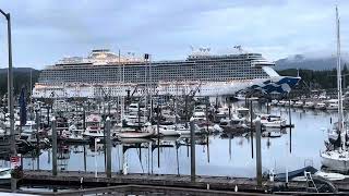 Ketchikan Alaska first cruise ship of the day July 25 2023 [upl. by Ploss]