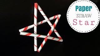 How to make PAPER STRAW STAR ORNAMENT lDIY PAPER STRAW STAR l CHRISTMAS STAR CRAFT l DECORATION [upl. by Annala]