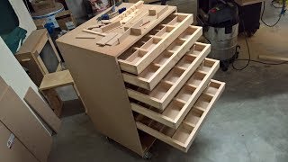 Small Bits Storage Cabinet  Woodworking [upl. by Ulphiah]