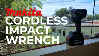 Makita Cordless Impact Wrench Review  Unboxing  CVT Pang Gilid Cleaning •Brushless Motor [upl. by Kcireddor]