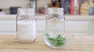 How to make Flavored Simple Syrups  Mint Simple Syrup Recipe [upl. by Leverett105]