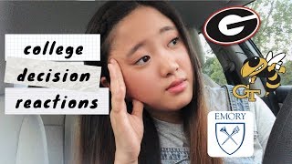 college decision reactions uga georgia tech emory [upl. by Leunammi854]