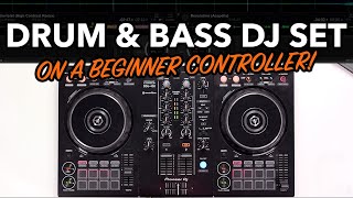 DJ drops a Drum amp Bass mix on beginner Pioneer controller [upl. by Eudora210]