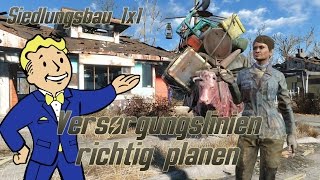 Fallout 4 Guide Versorgungsrouten richtig erstellen [upl. by Duwalt62]