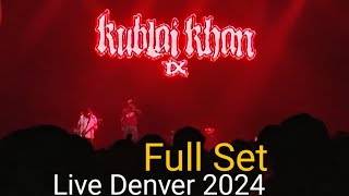 Kublai Khan TX Live Full Set Denver CO April 30th 2024 [upl. by Moyer]