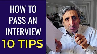 HOW TO PASS A JOB INTERVIEW The top 10 tips [upl. by Aecila]