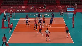 Micah Christenson setting Team USA vs France [upl. by Charlotte]