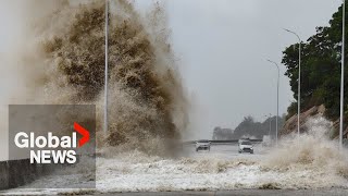 Typhoon Gaemi boasts some of the strongest winds ever recorded in Western Pacific [upl. by Mansoor]