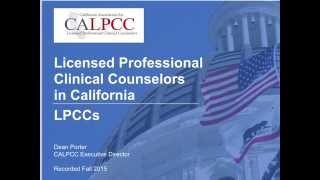 LPCCs in California [upl. by Solange]