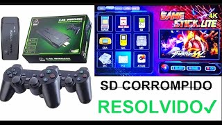 Restaurar Cartão SD Corrompido Game Stick 4k Lite quot64gbquot Modelo M8 v20 e v40  ORIGINAL [upl. by Ailenroc]