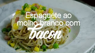 Espaguete Sem Glúten Ao Molho Branco Com Bacon  Vídeo Receita Urbano [upl. by Ahseia]