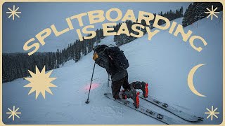 How to splitboard for beginners its easy [upl. by Erlinna]