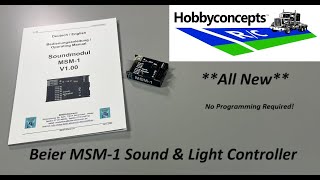 Beier MSM1 Sound amp Light Module amp Starter Kit  NEW [upl. by Dorie571]