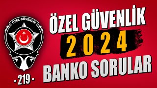 Özel Güvenlik 2024 Sınav Soruları  Özel Güvenlik Sınav Soruları [upl. by Sirron]