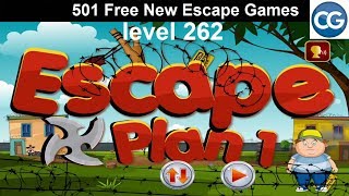 Walkthrough 501 Free New Escape Games level 262  Escape plan 1  Complete Game [upl. by Casaleggio617]