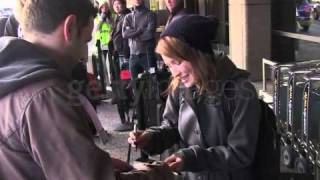 Emily Browning Signing Autographs In Utah [upl. by Nolur]