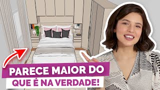 COMO MOBILIAR QUARTO PEQUENO com móveis modulados  DicaDaPâ [upl. by Lehcsreh]